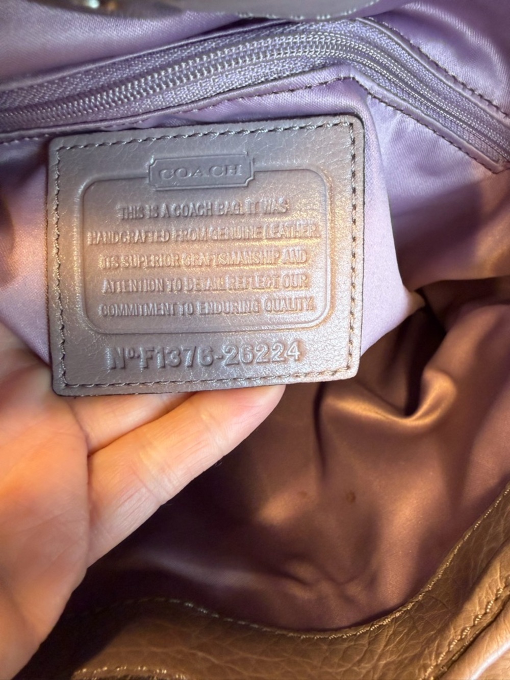 Coach Classic Madison Phoebe Taupe Leather Shoulder Bag 2013 (VGUC) - Picture 2 of 16